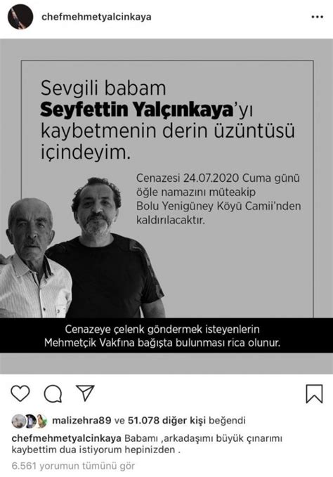 Ş­e­f­ ­M­e­h­m­e­t­ ­Y­a­l­ç­ı­n­k­a­y­a­’­n­ı­n­ ­b­a­b­a­s­ı­ ­v­e­f­a­t­ ­e­t­t­i­